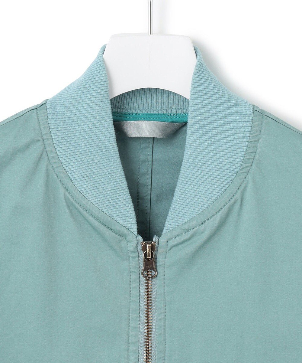 J.PRESS YORK STREET 【UNISEX】サテンストレッチ MA-1 ブルゾン 