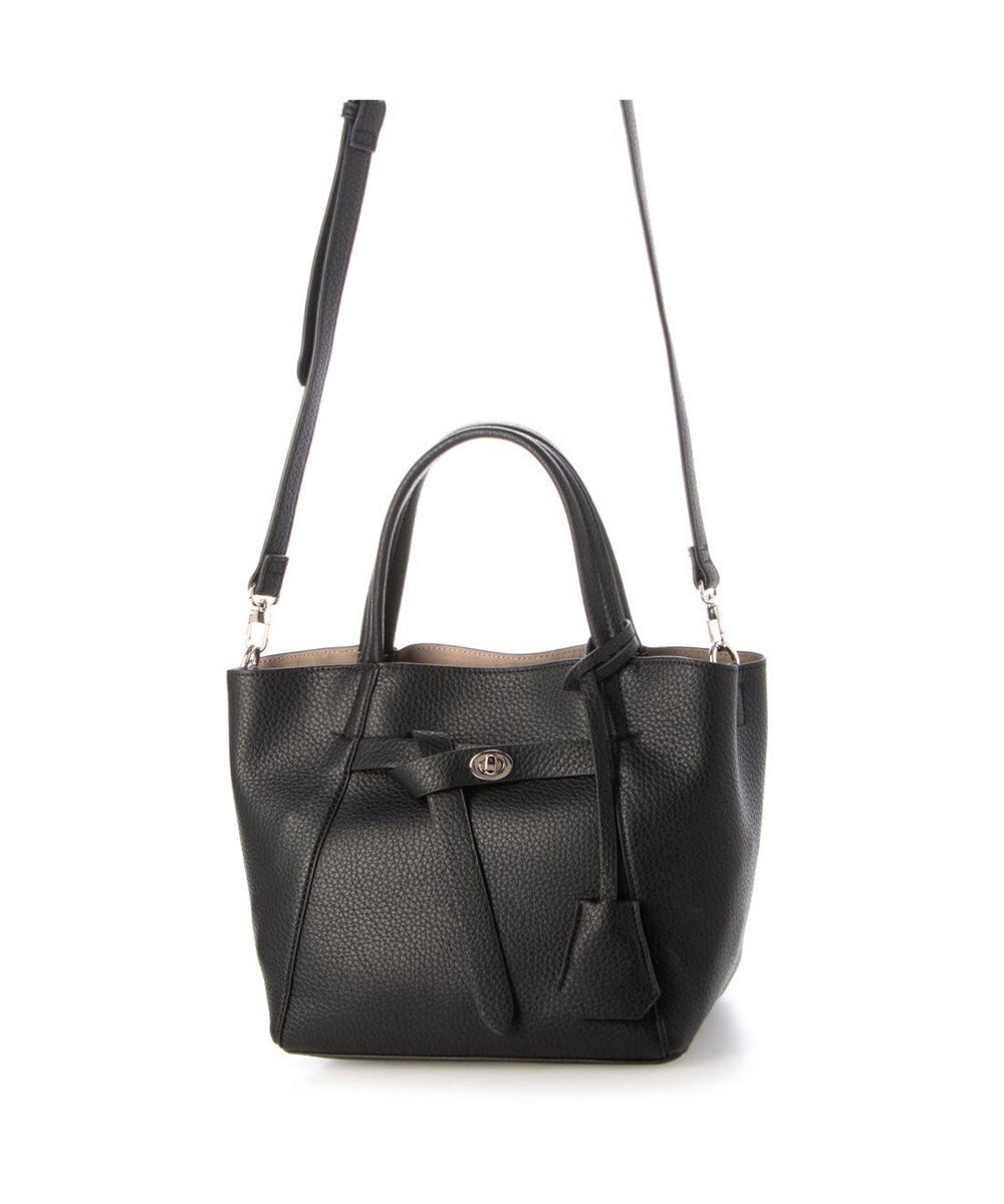 UNBILLION カシュカシュ cachecache / ベルトディテールフェイクレザートート 