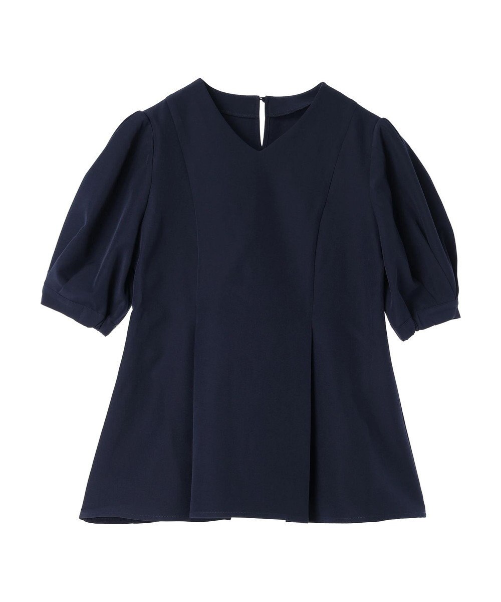 Green Parks AnriettMusee パフスリーブペプラムブラウス 