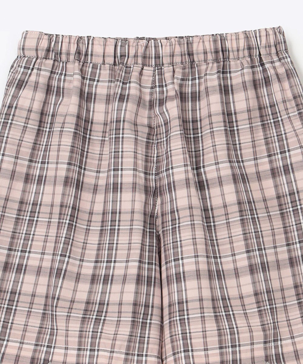 ANY KIDS 裾 スカラップ チェック パンツ 