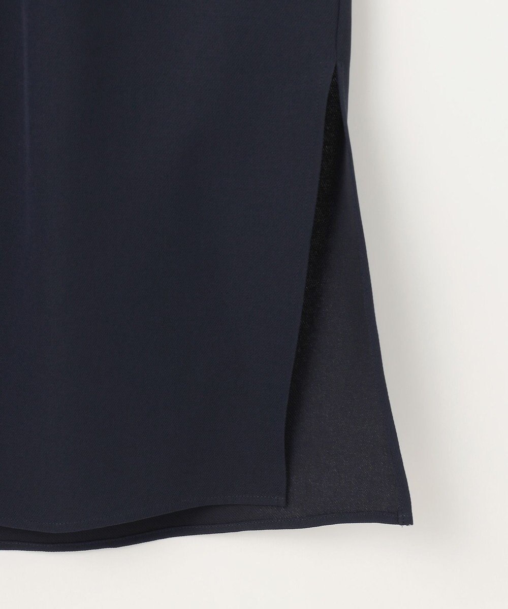 #Newans 【洗濯機可能】タックネックブラウス 