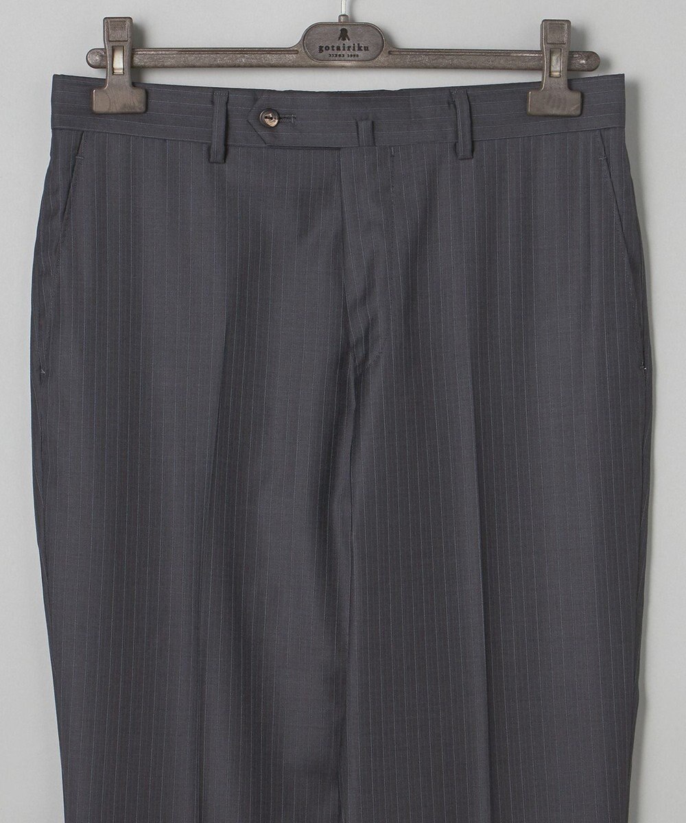 GOTAIRIKU 【Loro Piana Fabric】365 通年スーツ(グレー×ストライプ) 