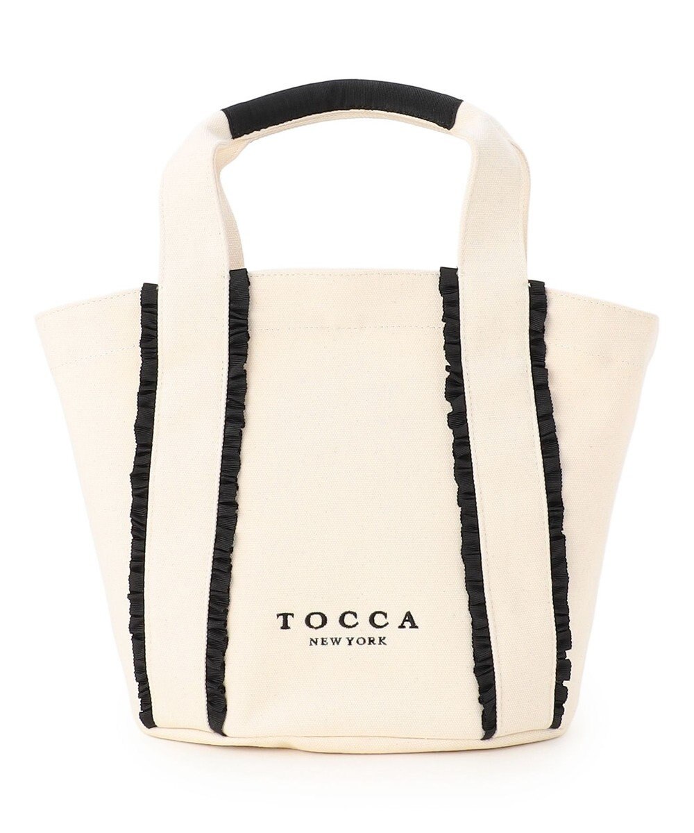 TOCCA 【八木アリサさん着用】TRILL TRIM CANVASTOTE キャンバストートバッグ 