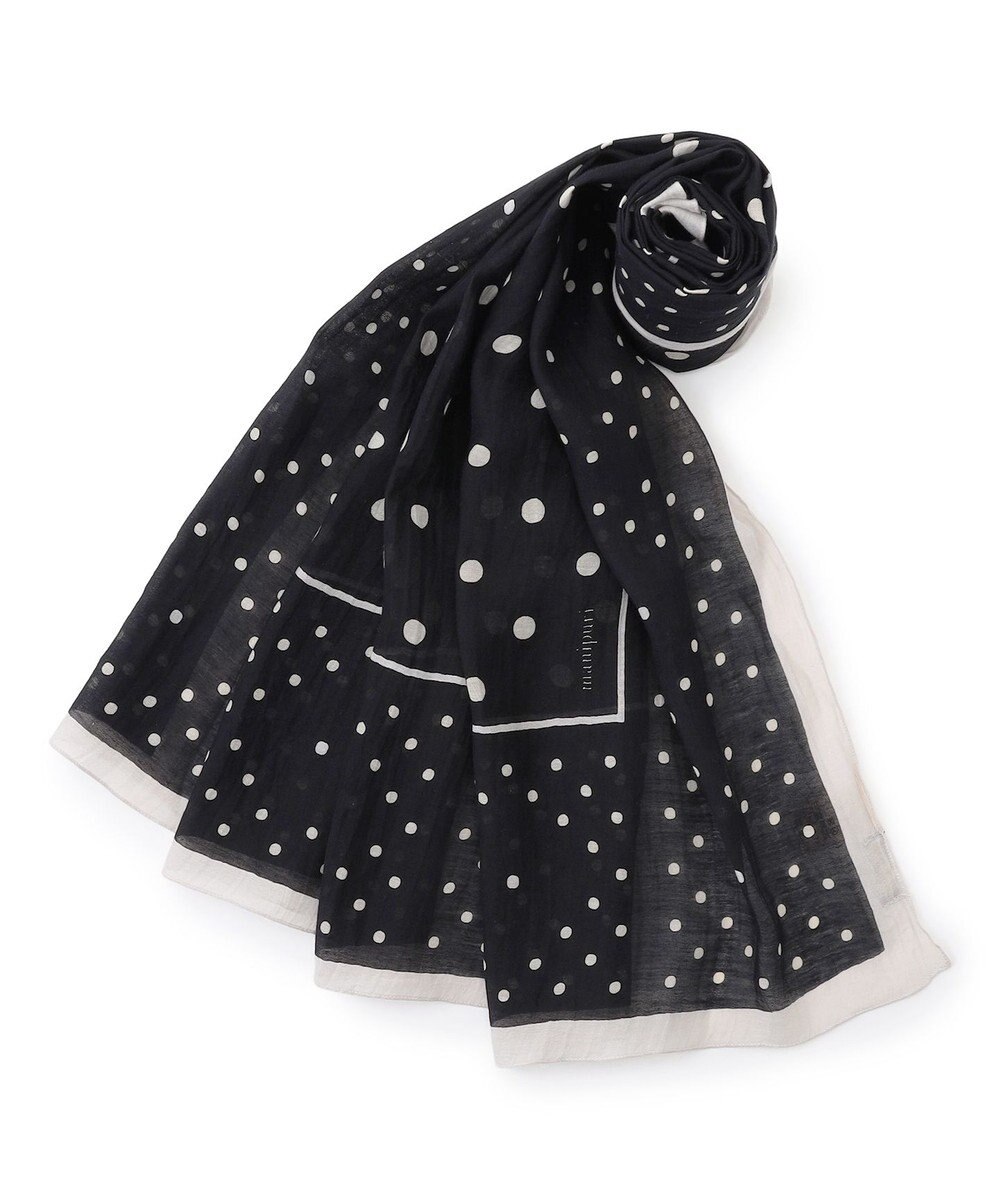 23区 manipuri ジオメドット コットンシルク ストール 