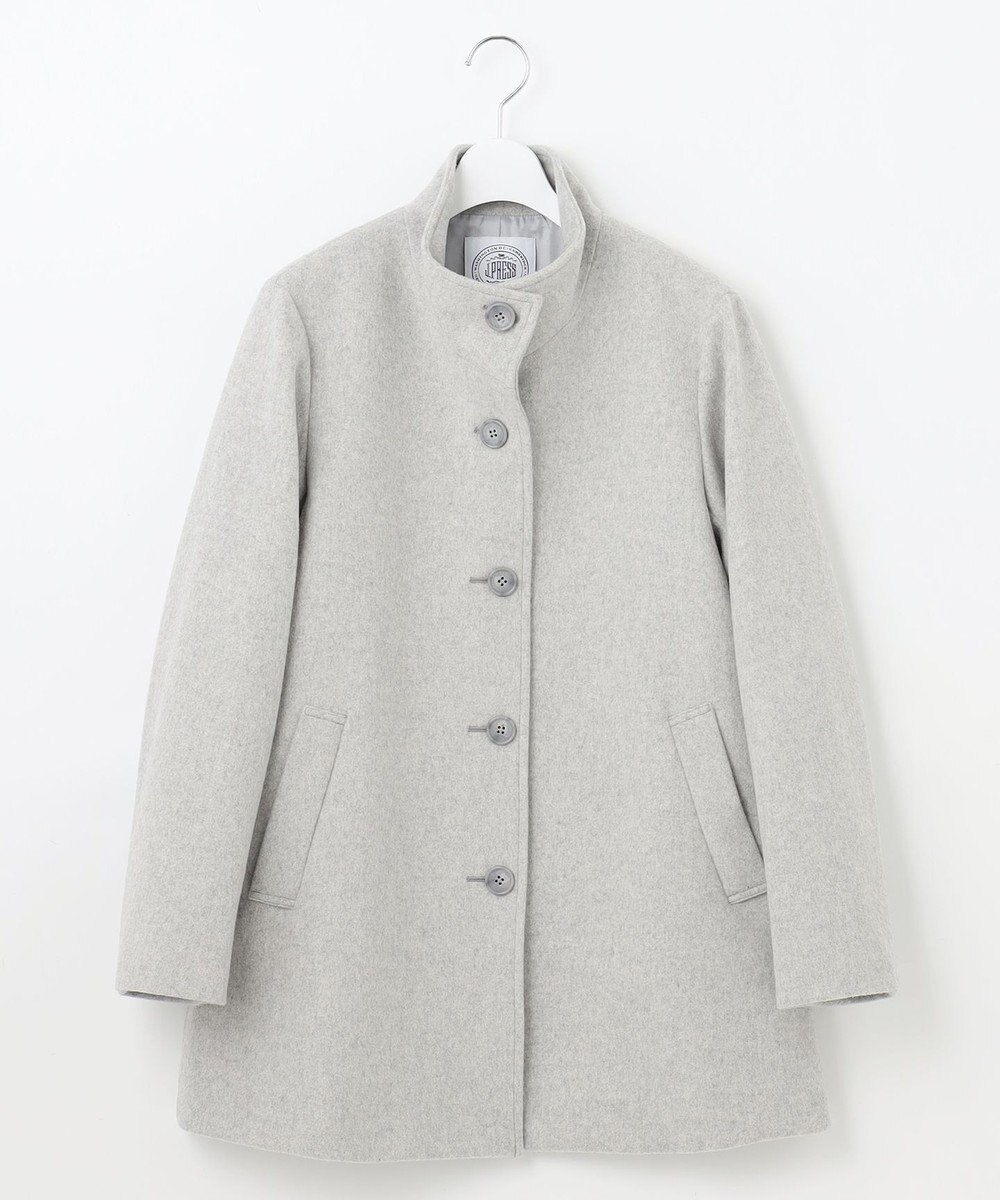 J.PRESS LADIES ショートビーバー スタンドカラー コート 