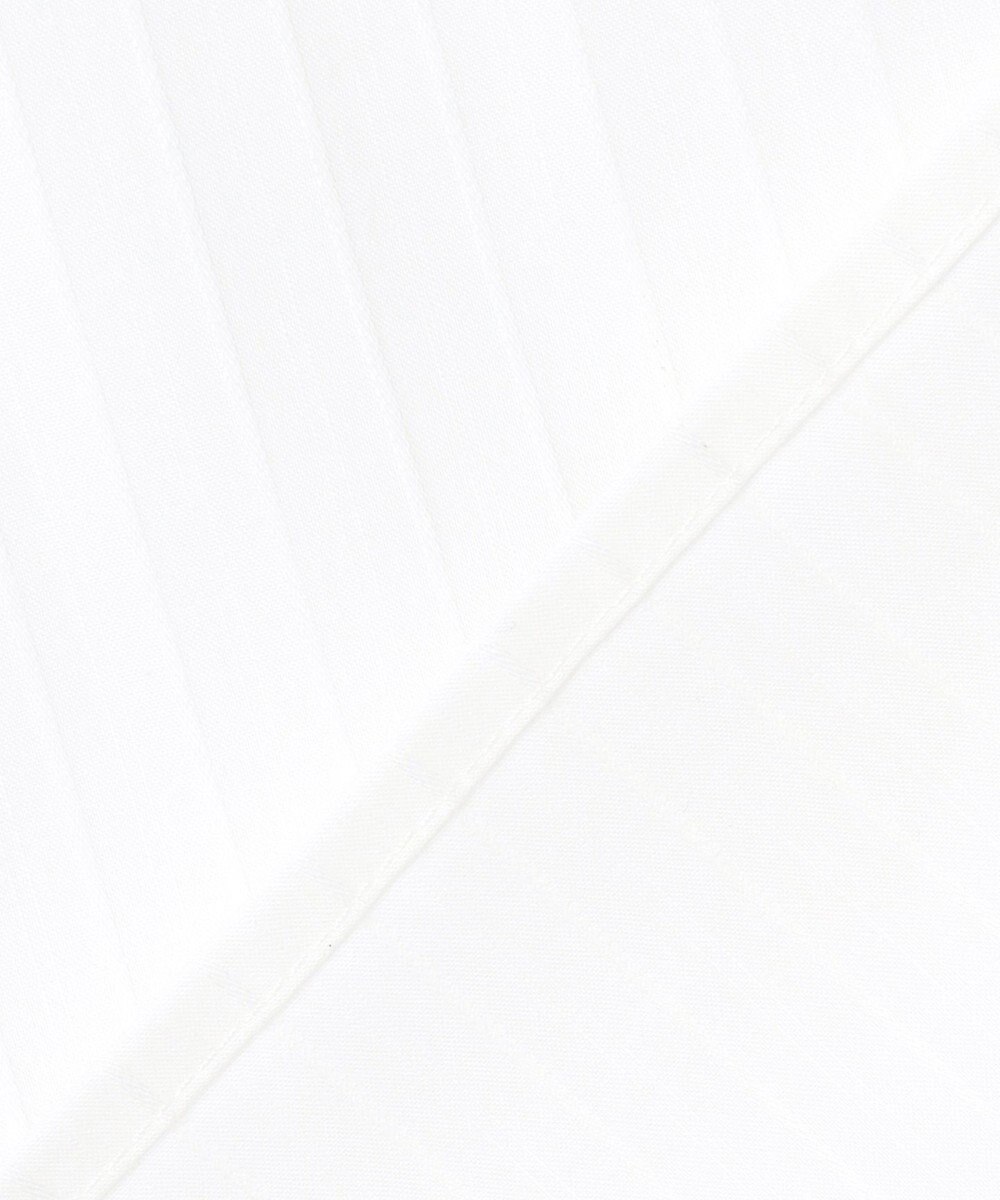 J.PRESS LADIES L BEZコットンナイロン ストライプ フリル襟 ブラウス 