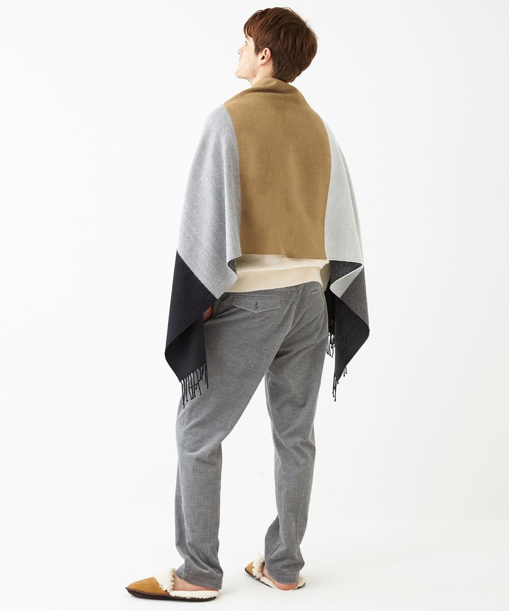 JOSEPH ABBOUD MOUNTAIN 【SPACE／UNISEX】マルチボーダー ストール 