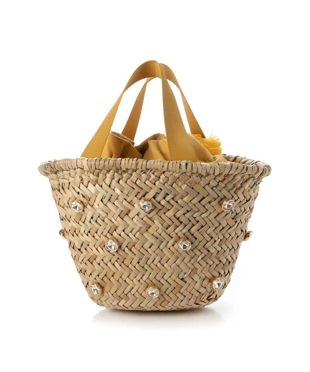 UNBILLION kakatoo ビジュー付きカゴバッグ 