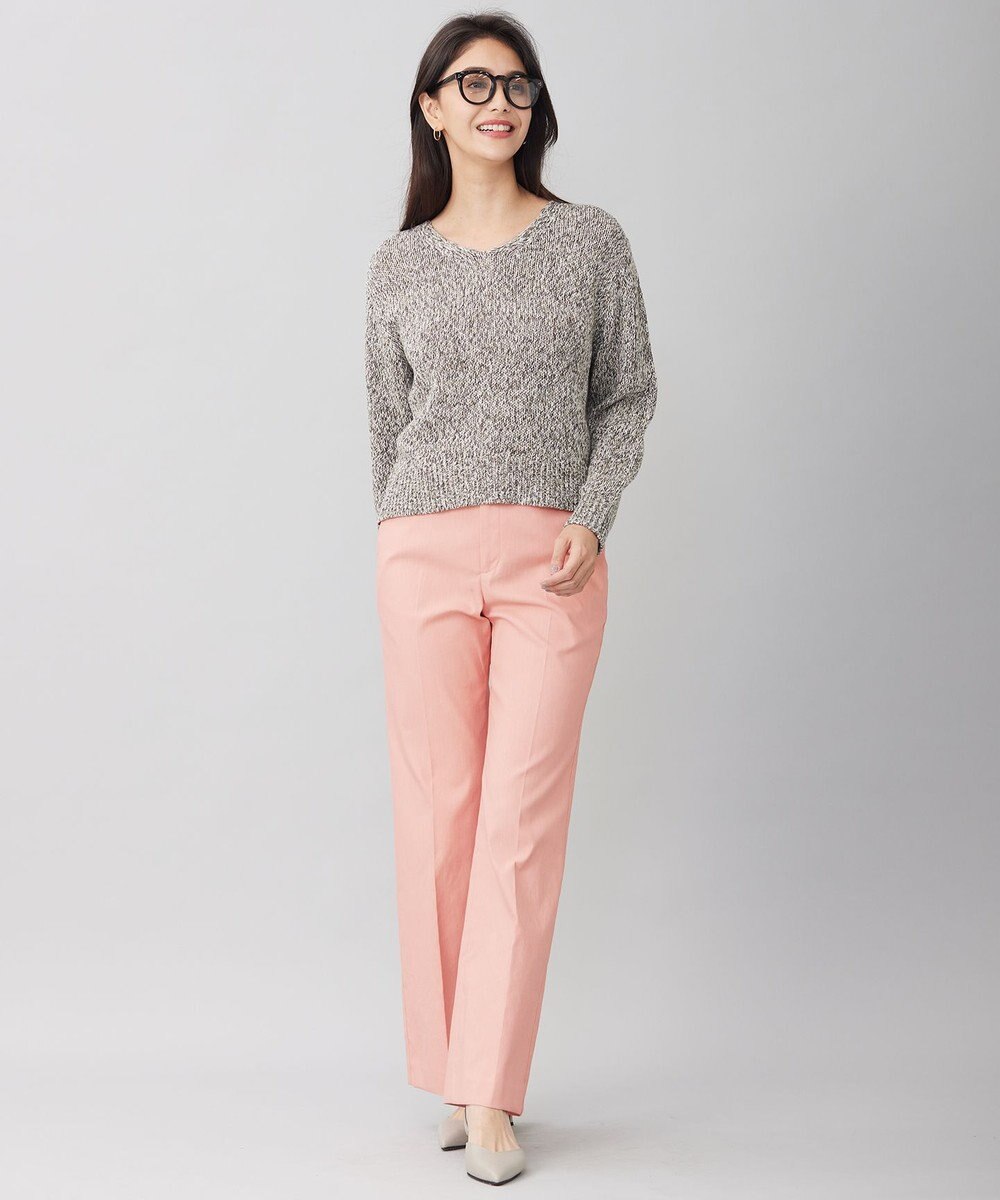 自由区 【接触冷感・UVカット・吸水速乾・洗える】シェルタリングオックスストレート パンツ 