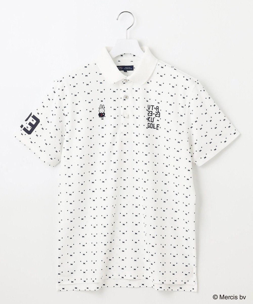 23区GOLF 【MEN】【吸水速乾/UVカット】ミッフィーフェイスポロシャツ 