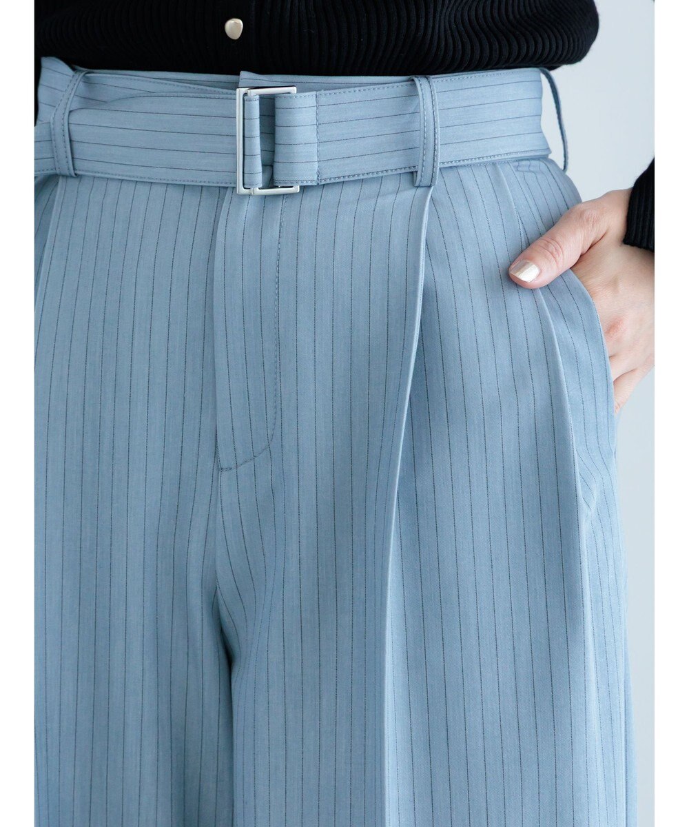 Te chichi ピンストライプタックワイドパンツ 