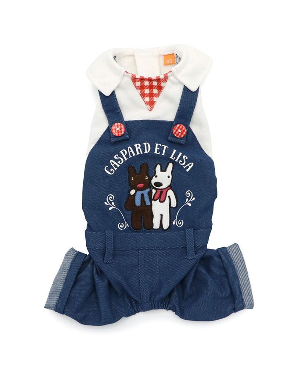 PET PARADISE リサとガスパール オーバーオール風 ロンパース 小型犬　　 