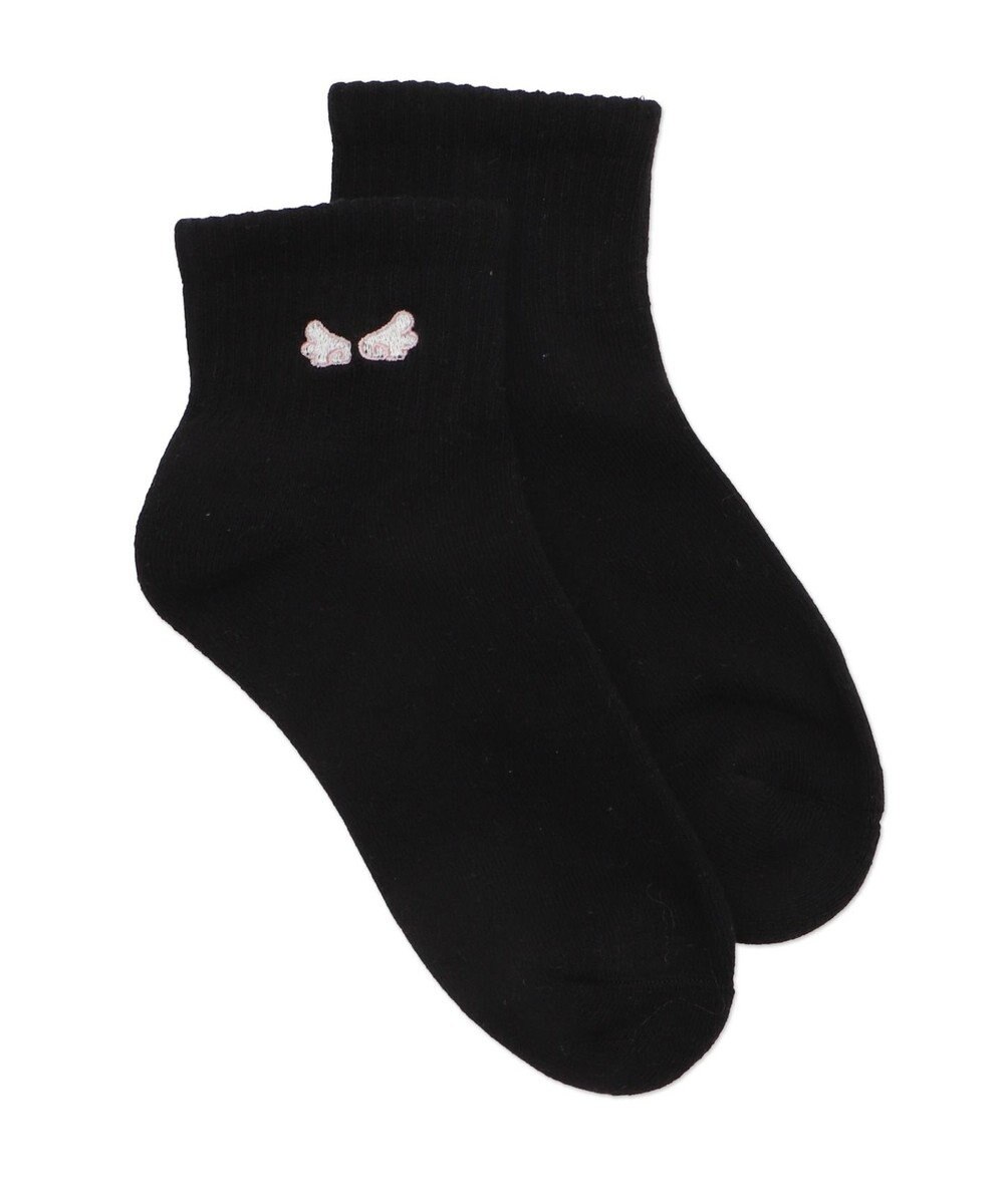 WEGO 刺繍アンクルパイルソックス 