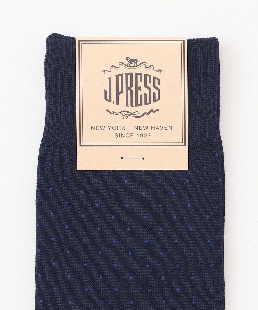 J.PRESS MEN 【定番】ハイゲージピンドットソックス 