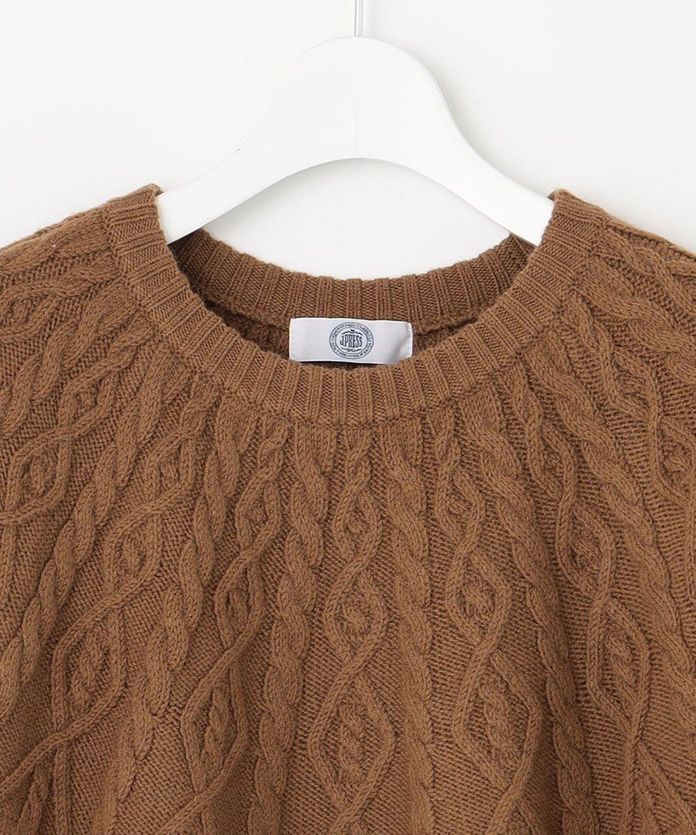 J.PRESS LADIES L 【WEB限定・洗える】 EIGER CORD 求心編み ニット 