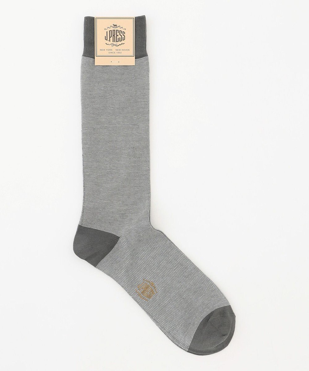 J.PRESS MEN 【定番】ハイゲージ天竺ボーダーソックス 