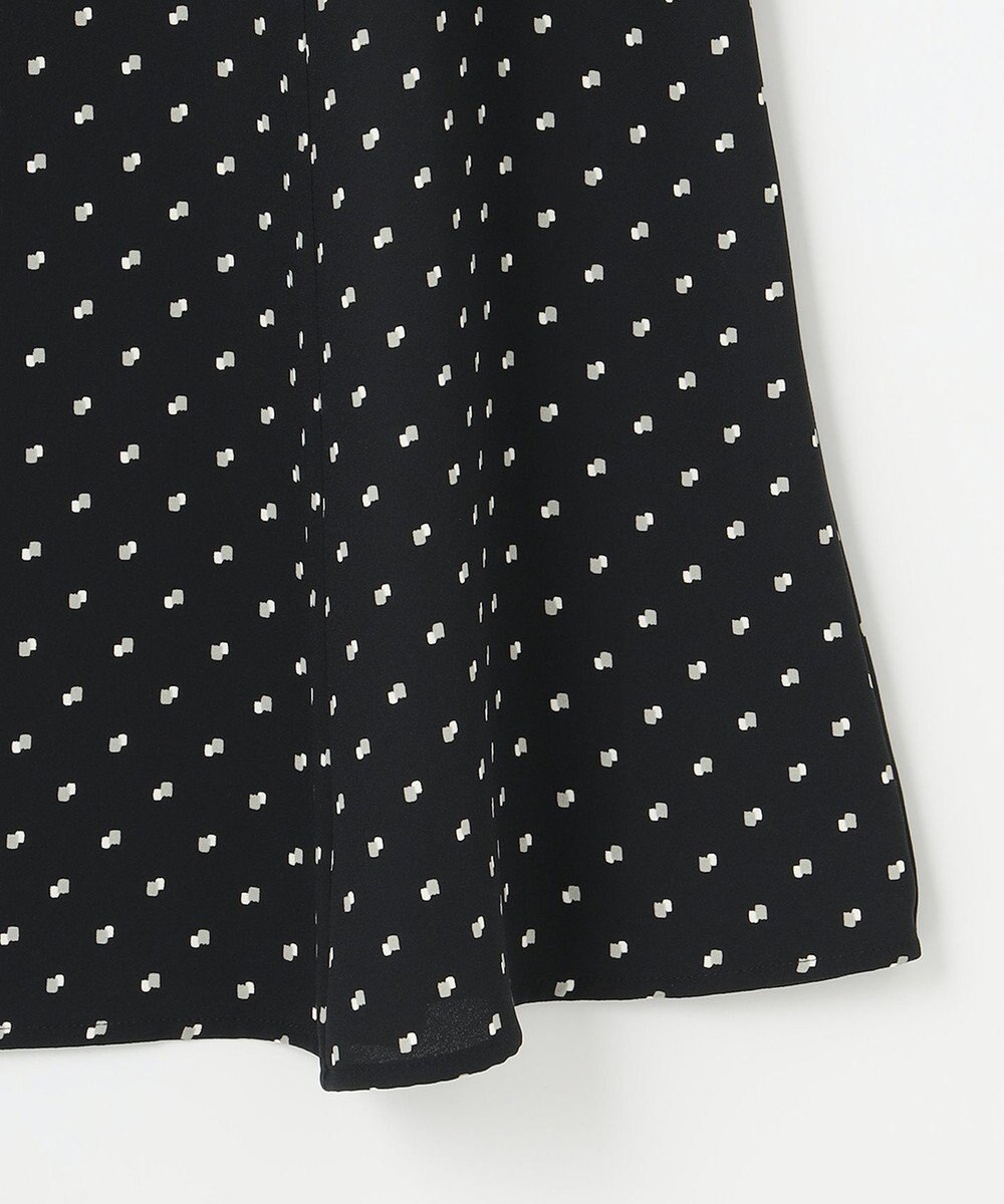 自由区 【セット可/洗える】ダブルスクエアプリント マーメイドシルエットスカート 