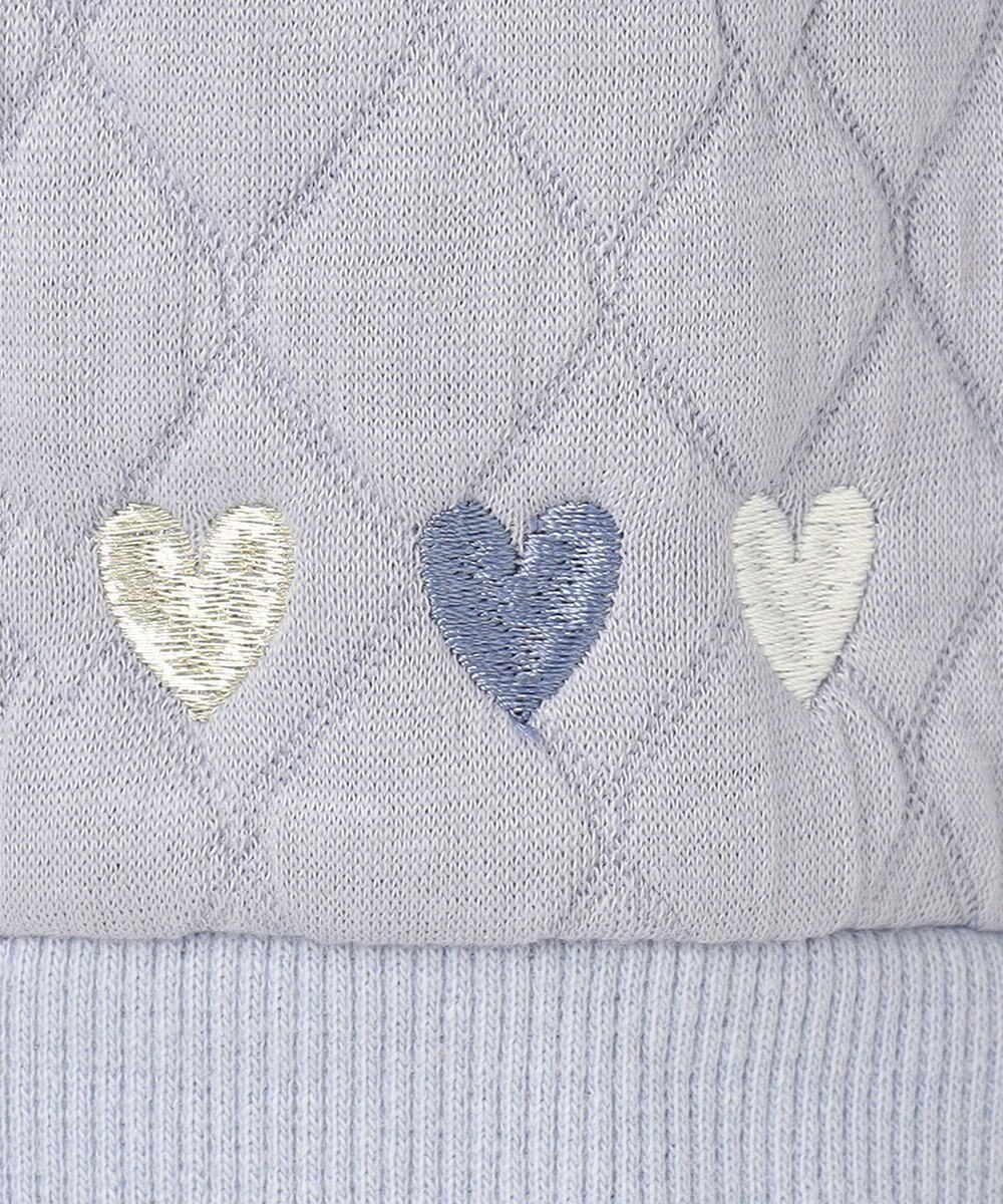 組曲 KIDS 【150-160㎝】ハートキルトジャガード トレーナー 