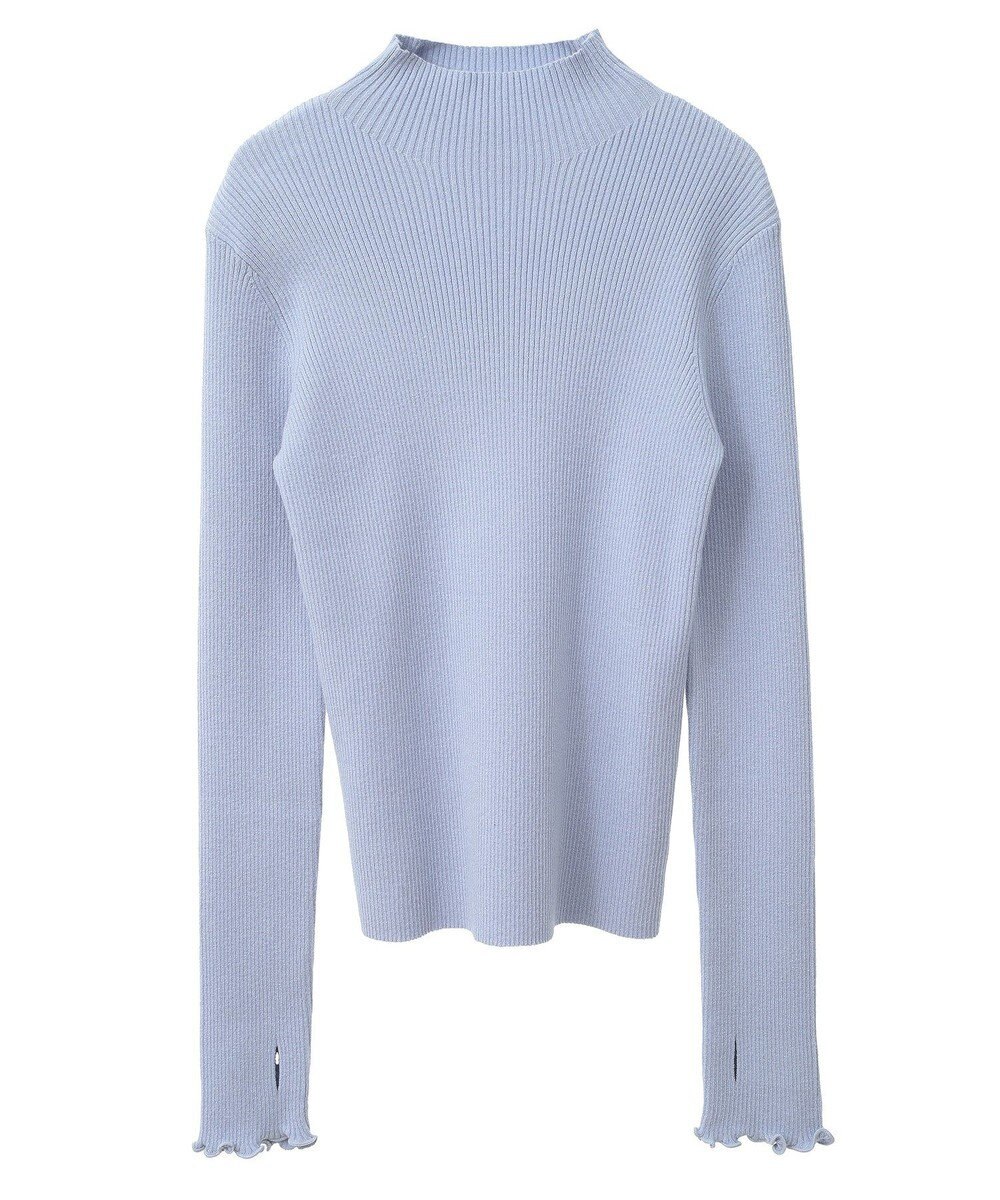 earth music&ecology 袖口刺繍リブニットプルオーバー 