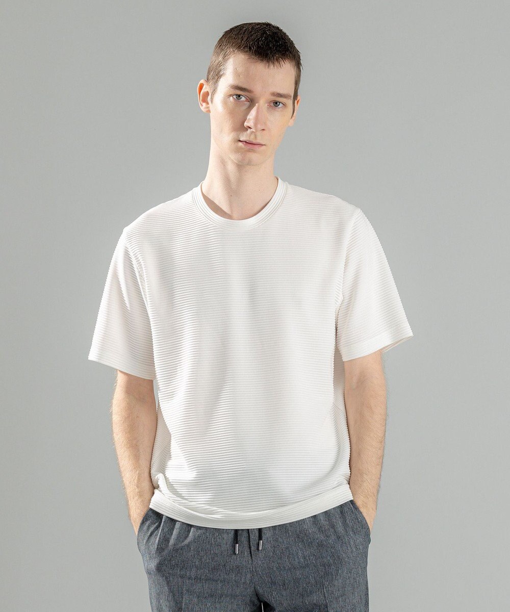 JOSEPH HOMME タックリップルジャージー　クルーネックTシャツ 