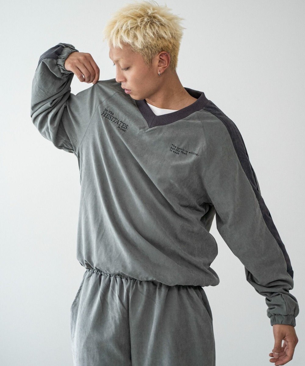 WEGO ミリタリーVネックラインプルオーバー 