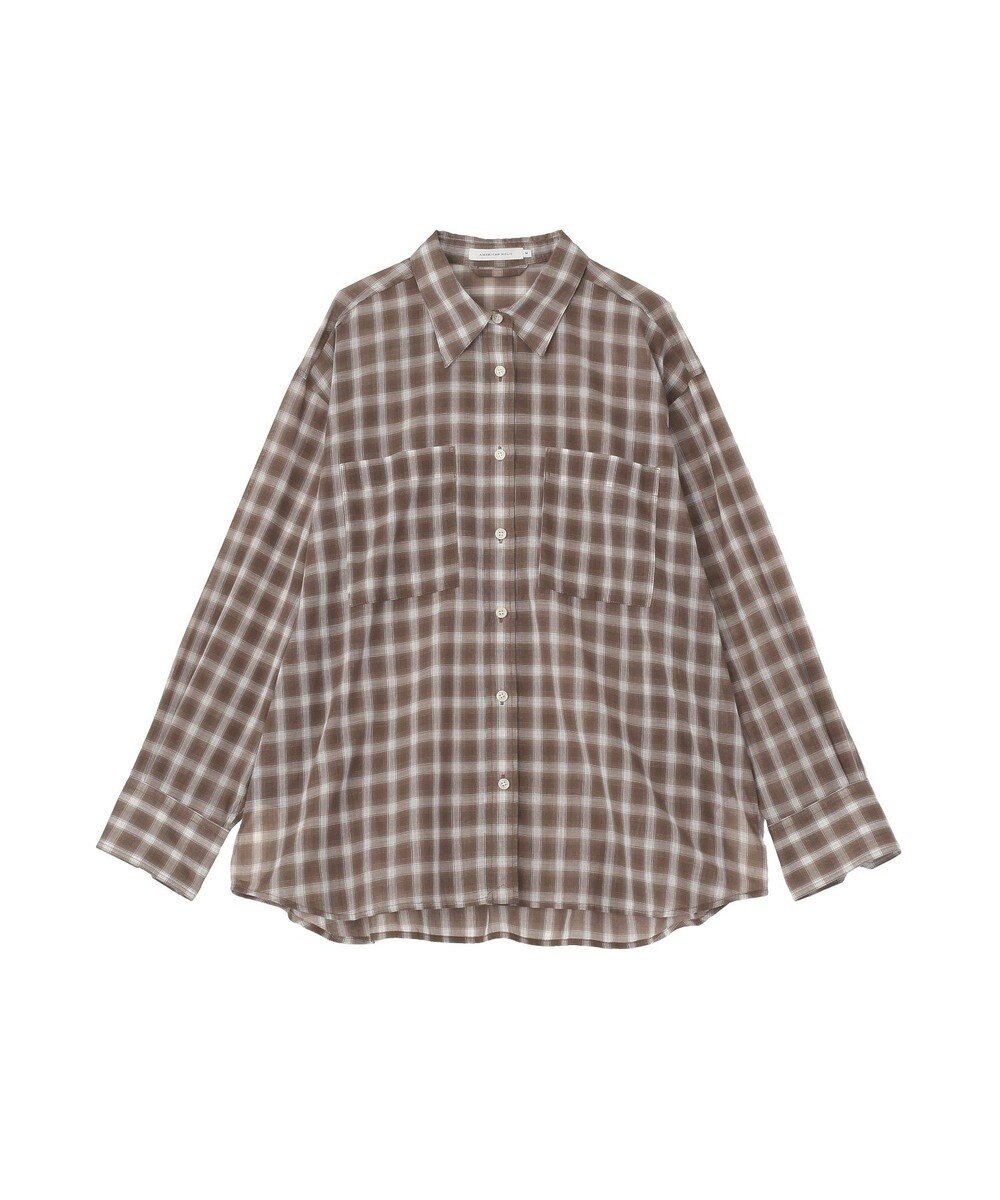 AMERICAN HOLIC シアーチェックシャツ 