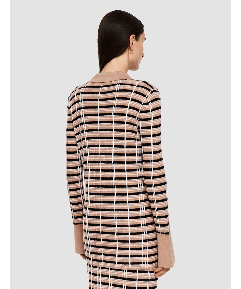 JOSEPH 【洗える】ニットアニメーション　ポロカラーニット 