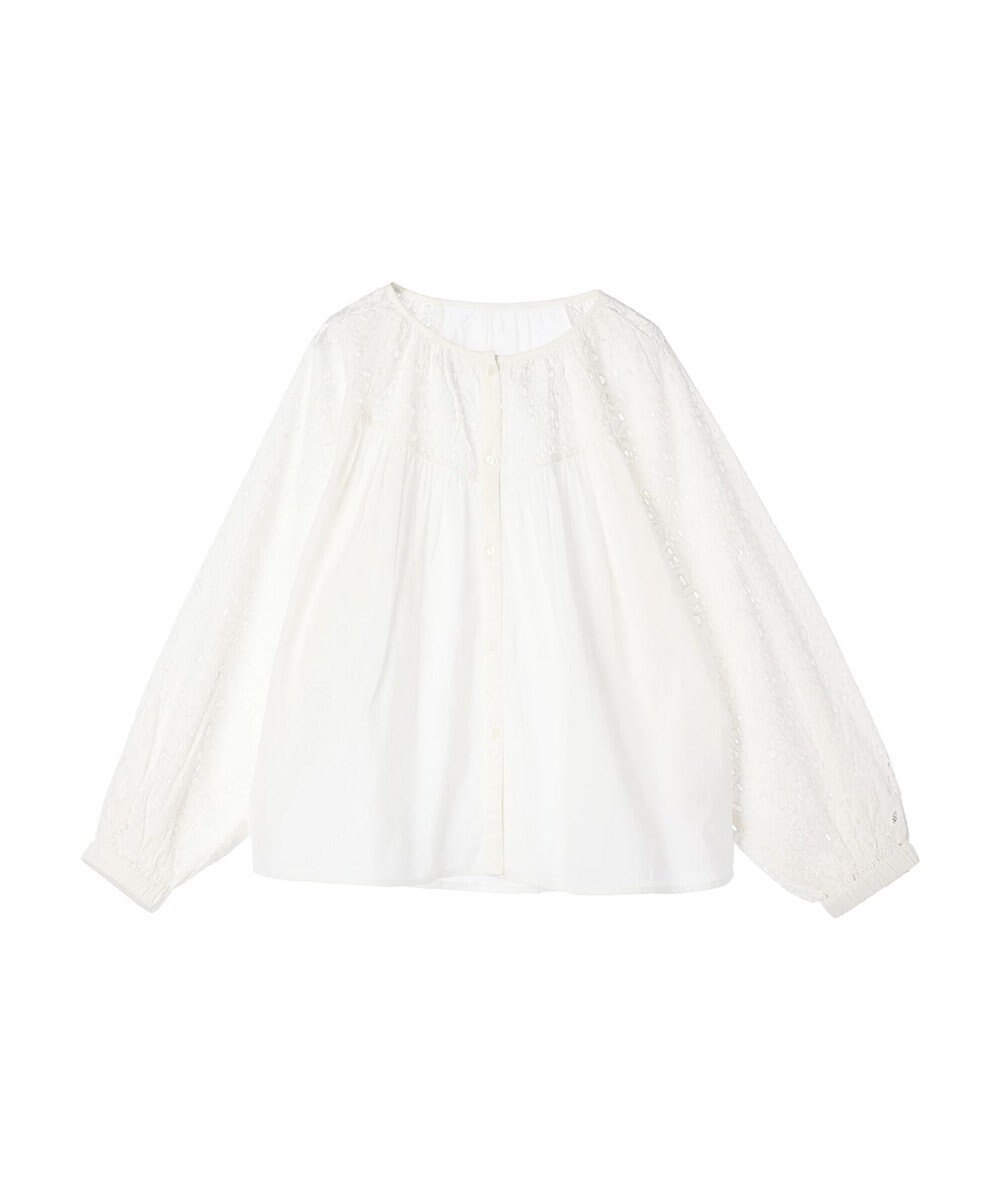 CRAFT STANDARD BOUTIQUE インド綿アイレット刺繍ブラウス 