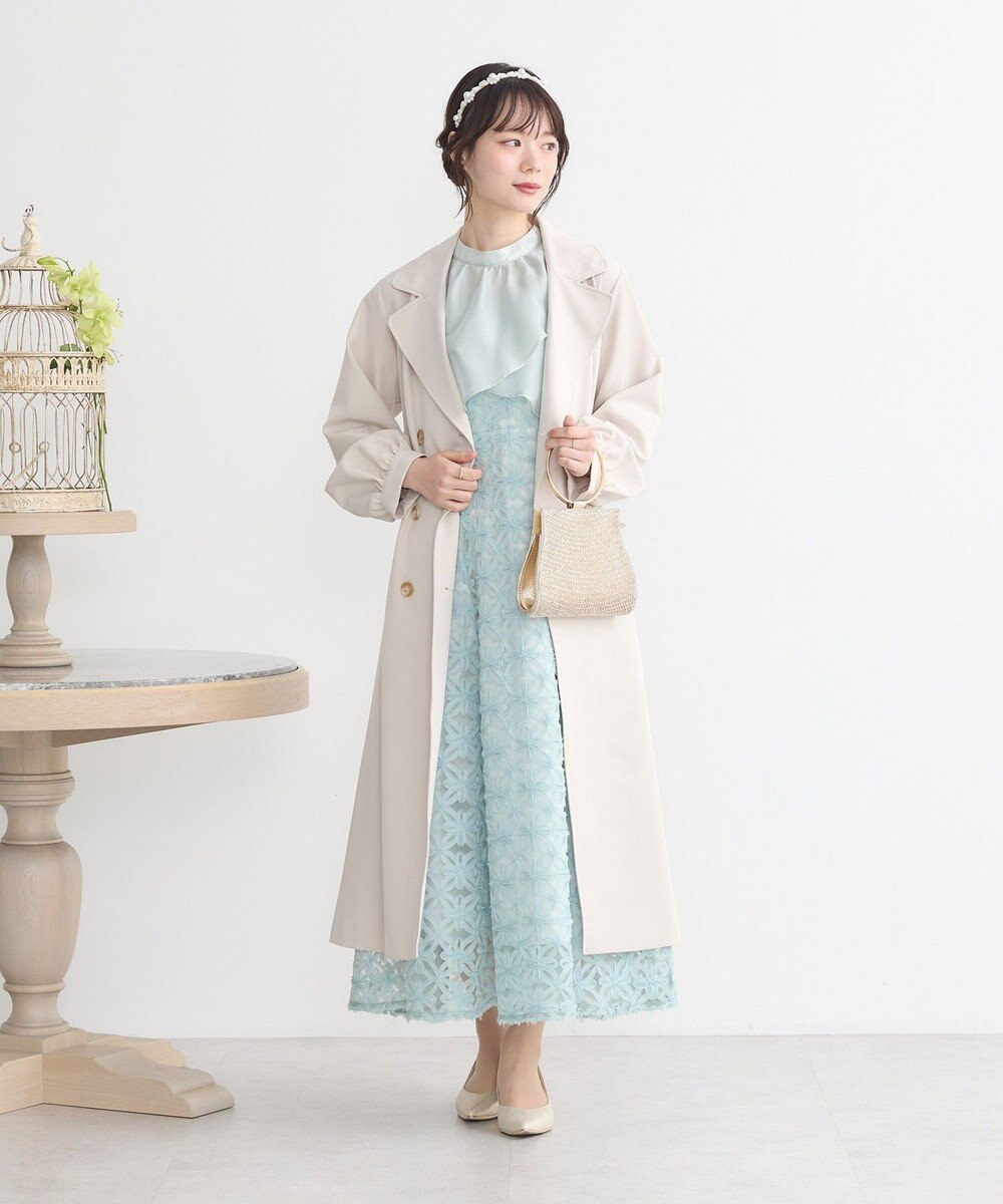 earth music&ecology SET2点シアーブラウス＋3Dレースワンピース 