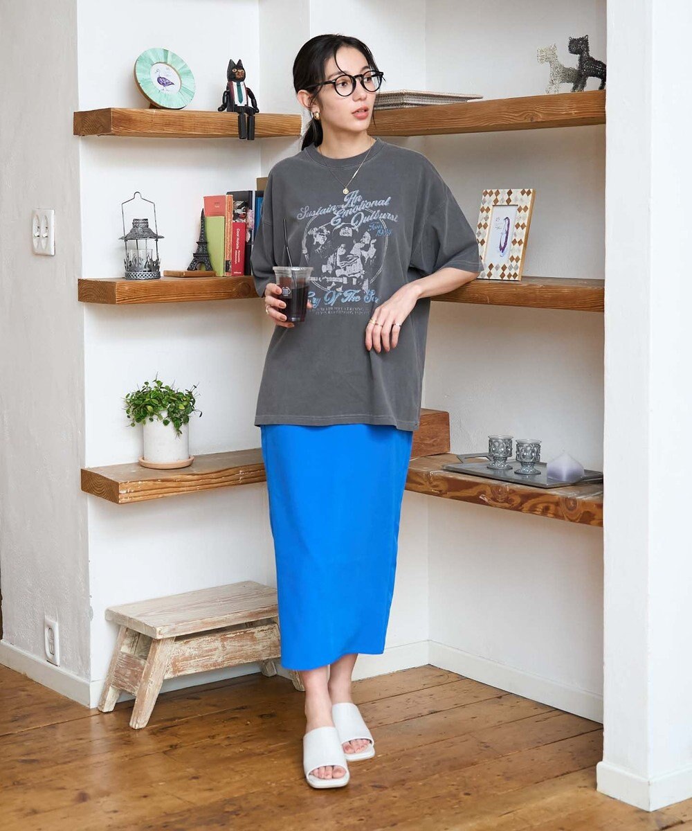 WEGO 【新色追加/ユニセックス着用アイテム/手洗い可/SMLサイズ展開】ピグメントグラフィックT（S） 