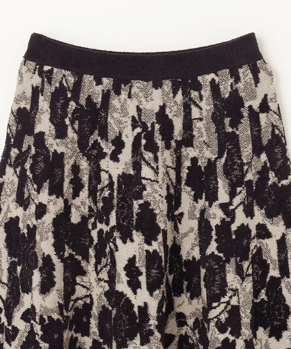 GRACE CONTINENTAL フローラルラメニットスカート 