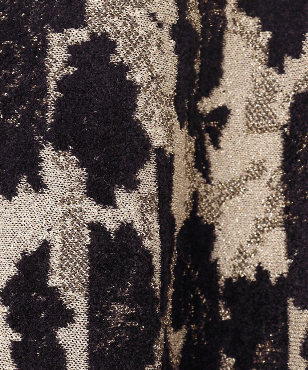 GRACE CONTINENTAL フローラルラメニットスカート 