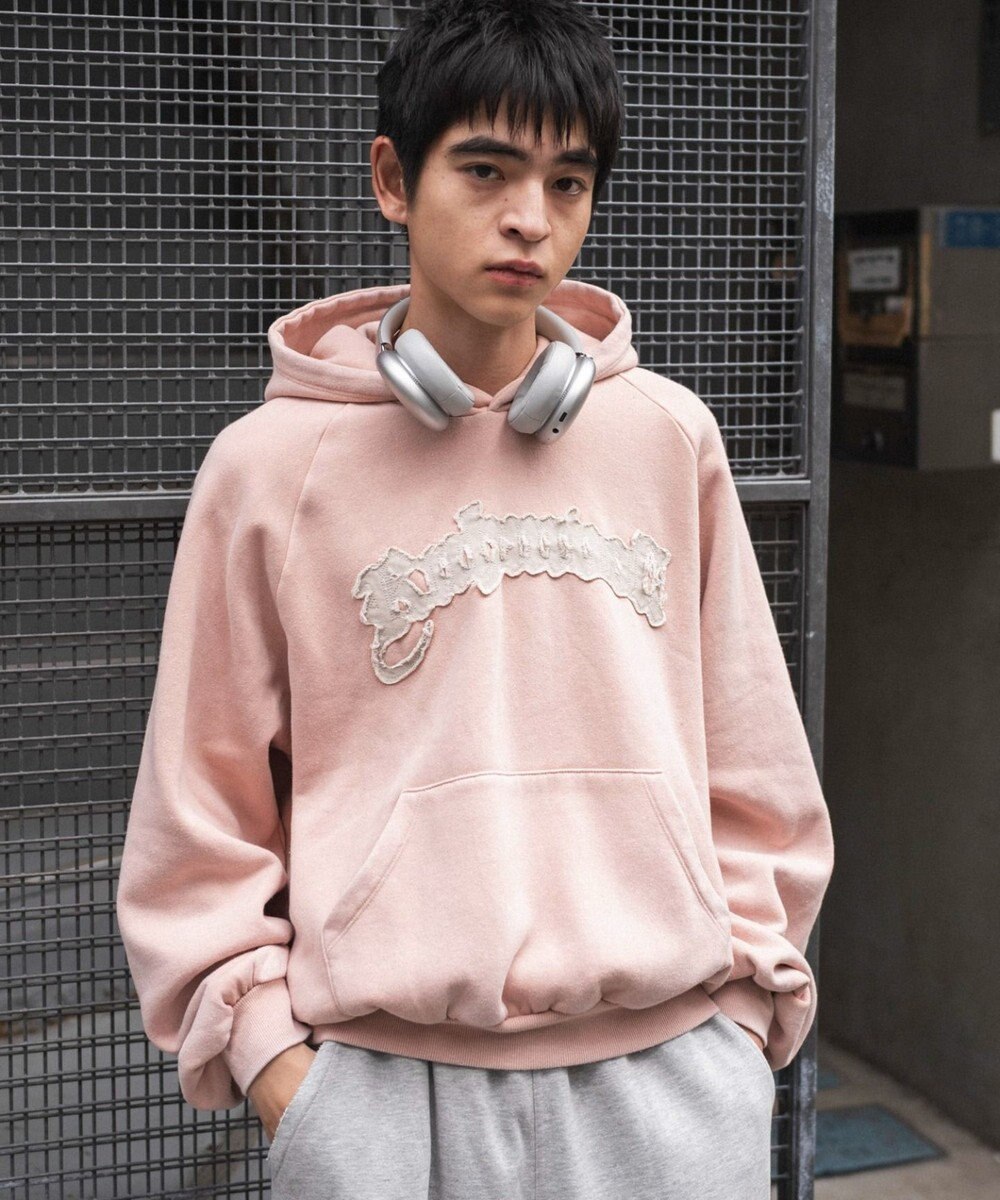 WEGO ショートグラフィックプルパーカー 