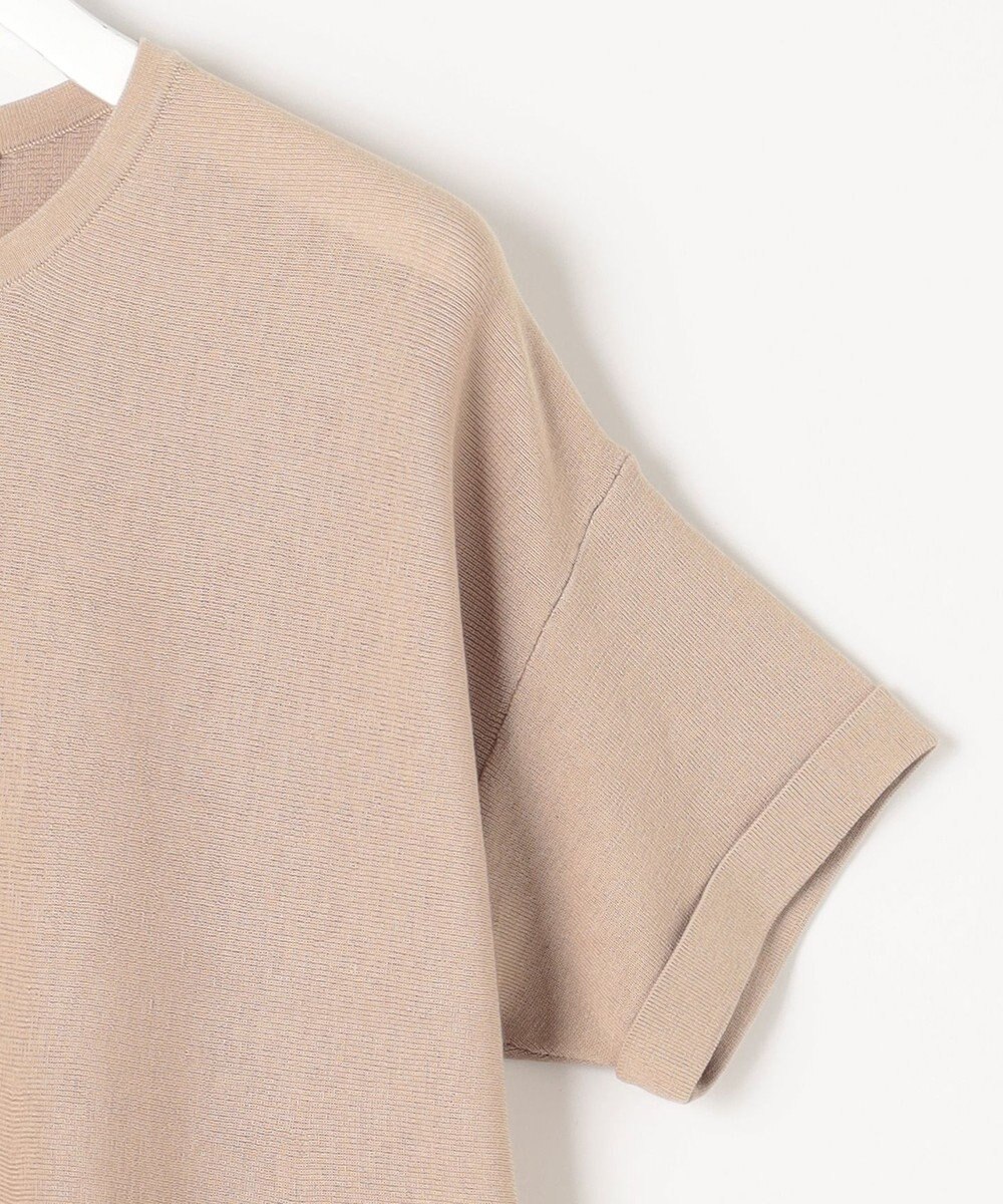 自由区 【WEB限定・洗える・XSサイズあり】ハイツイストコットンアセテートテントライン ニット 