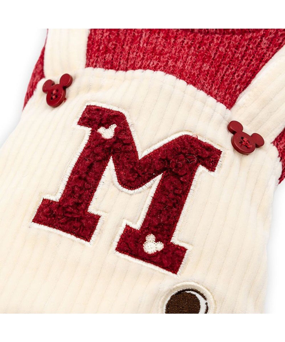 PET PARADISE ディズニー ミッキーマウス チェック オーバーオール  小型犬 