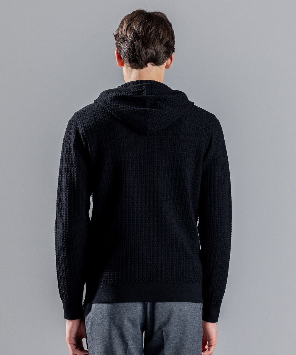 JOSEPH HOMME 【イージーケア】 ヴィスコースリンクス　ジップアップニットパーカー 