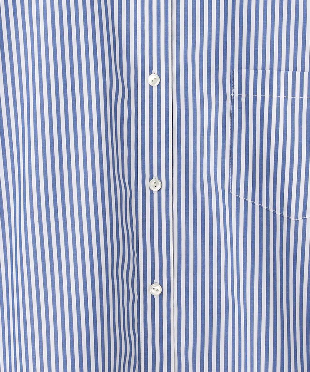 J.PRESS YORK STREET 【WOMEN】タイプライターストライプ バンドカラーシャツ 