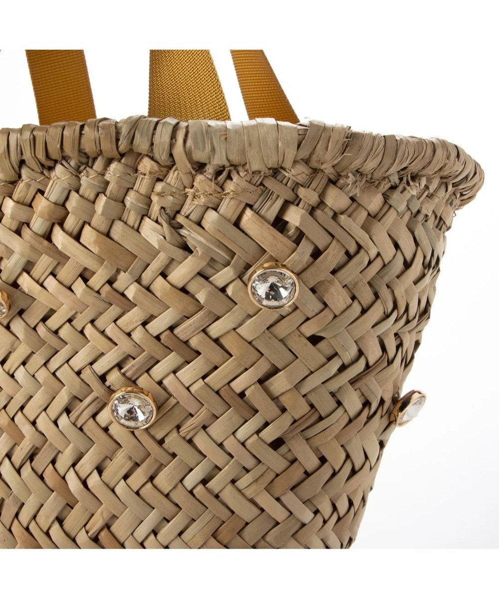 UNBILLION kakatoo ビジュー付きカゴバッグ 