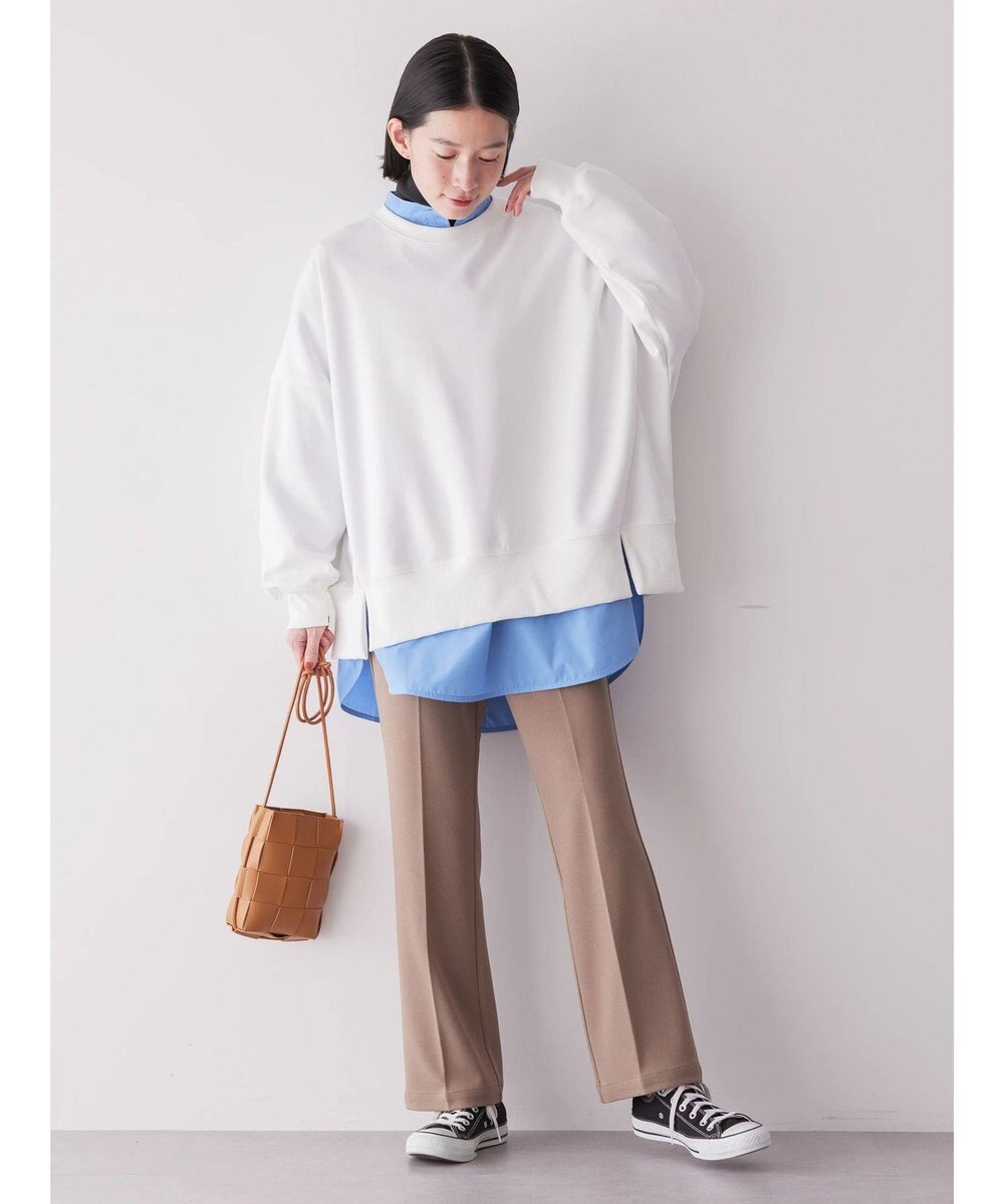 AMERICAN HOLIC イージーケアバンドカラーシャツチュニック 