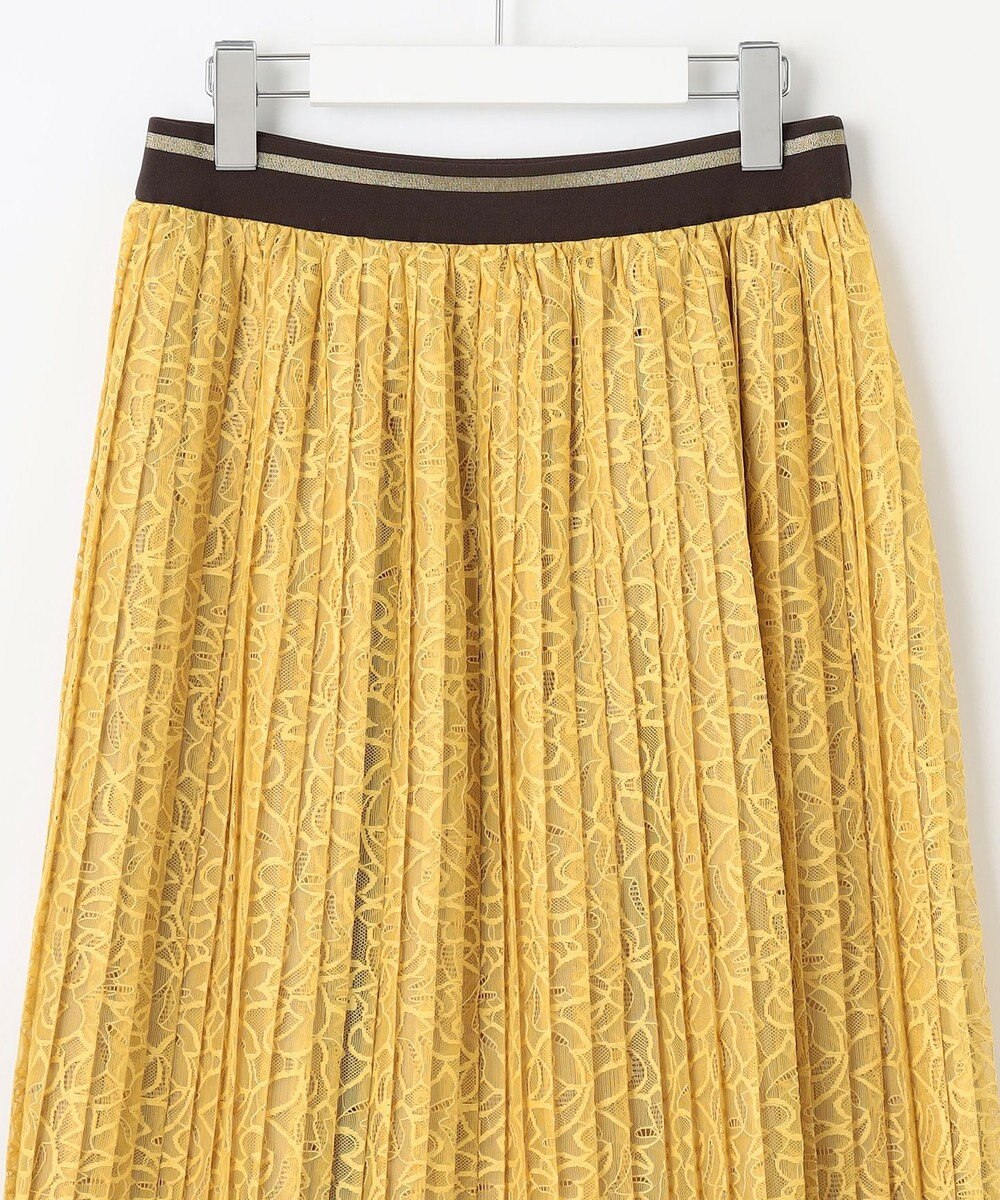 自由区 L 【セットアップ対応・ウエストゴム・洗える】ラッセルレース  スカート 