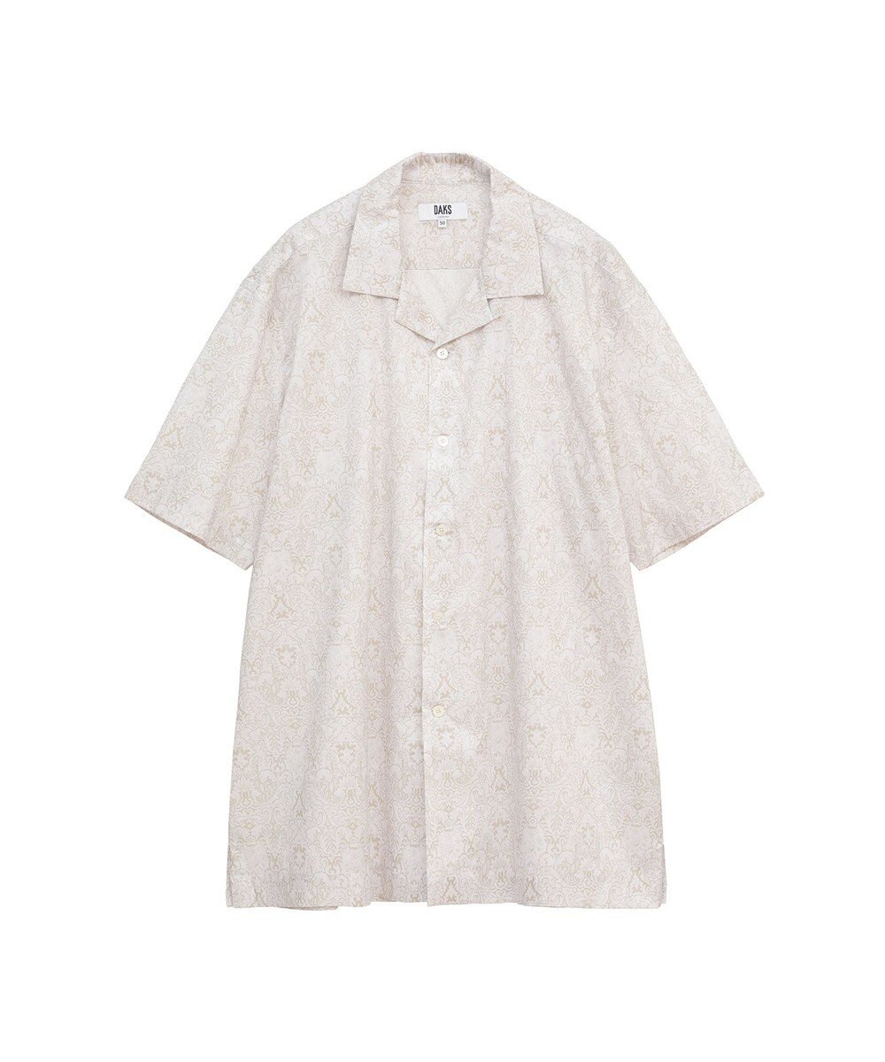 DAKS リバティプリント オープンカラーシャツ 