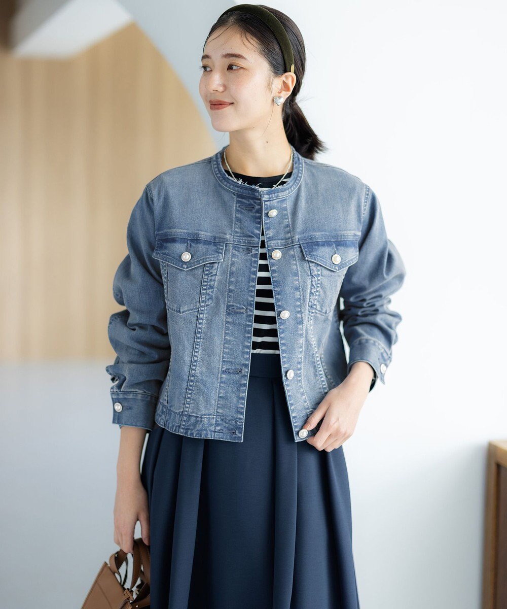 組曲 【23AW】パールボタンデニム ジャケット 