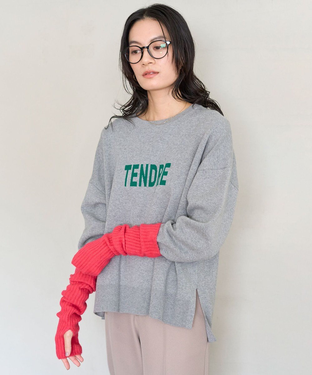 UNFILO 【新色追加】スウェットライク ロゴニット 