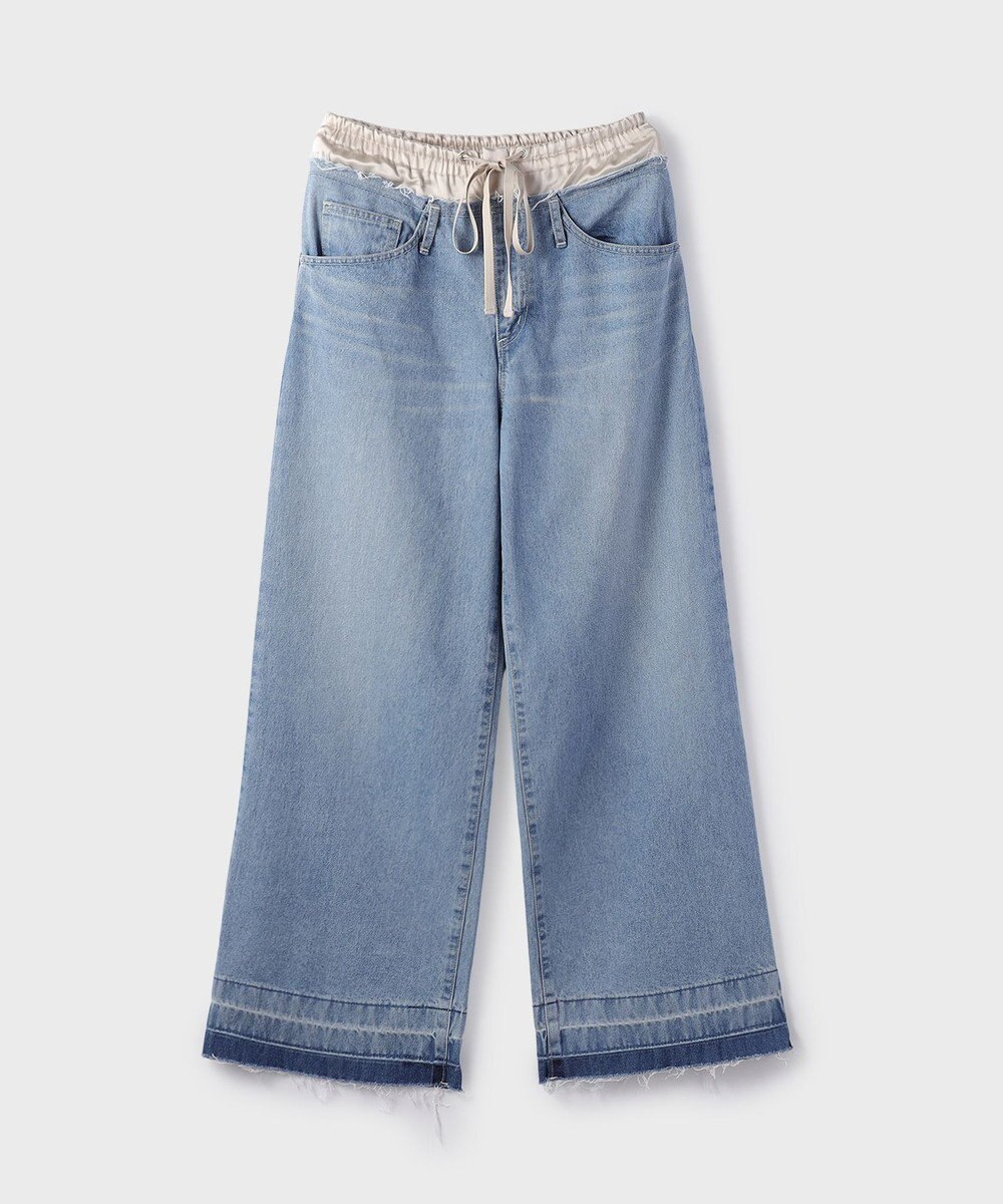 GRACE CONTINENTAL コンビデニムイージーパンツ 