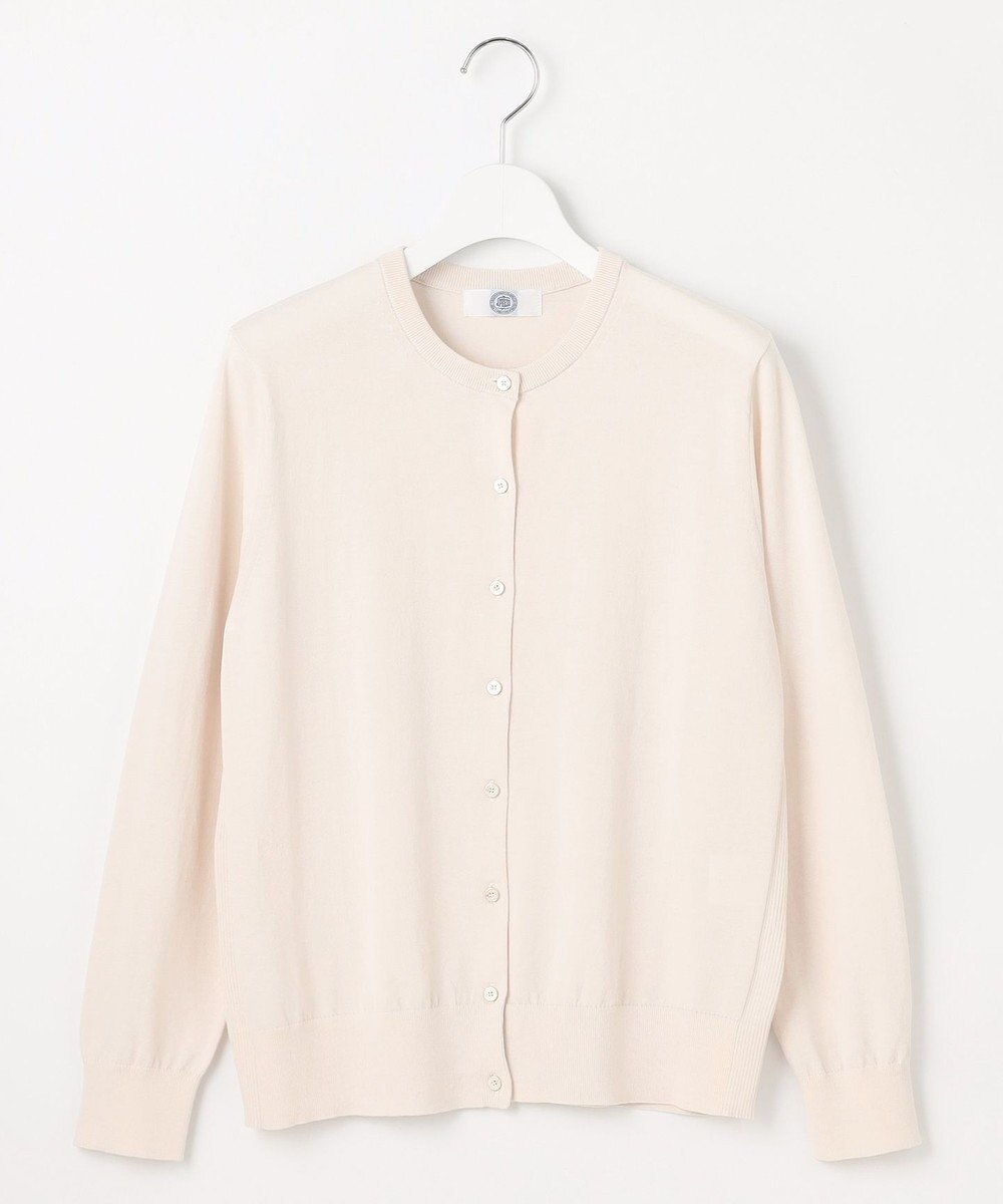 J.PRESS LADIES S 【洗える】BASIC HT COTTON クルーネック カーディガン 