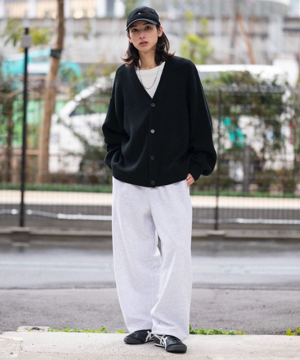 WEGO 【ユニセックス着用ITEM/MLサイズ展開/ウエストゴム】ボンディングスウェットパンツ 