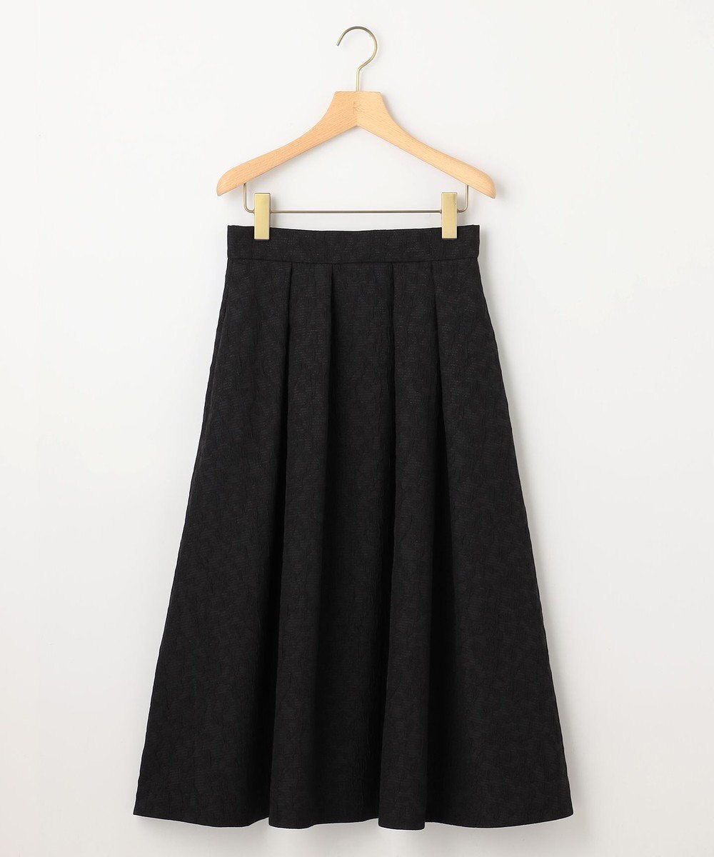 組曲 【WEB限定カラーあり】フラワーラメジャカード フレアスカート 