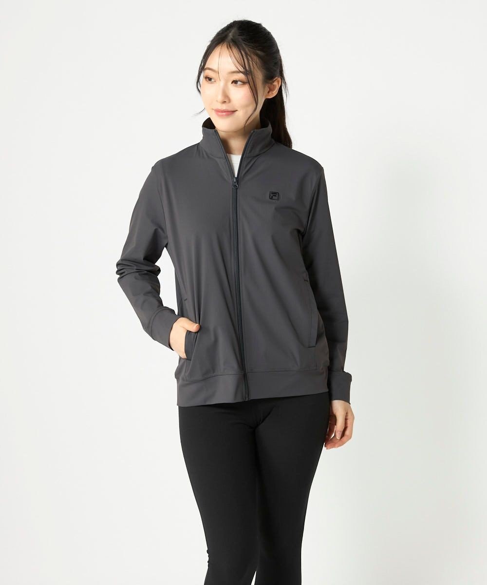 FILA GOLF／marie claire 【FILA GOLF】スタンドカラーフルジップブルゾン 