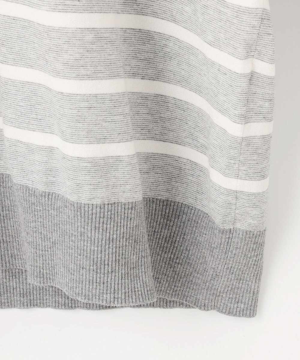 JOSEPH ABBOUD 【チクチクしない/イージーケア/3シーズン対応】ハイカウントSNOWY ボーダー ニットＴ 