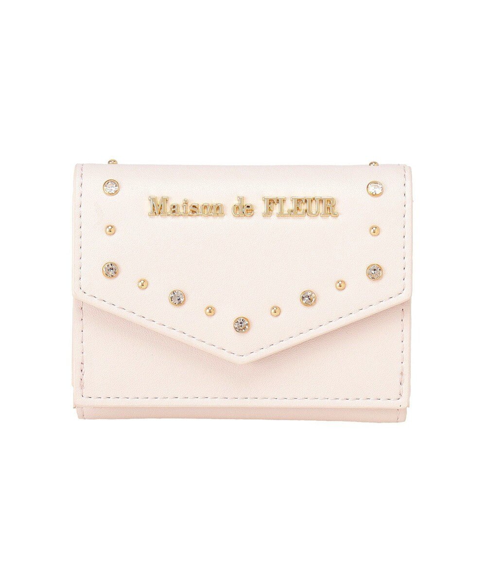 Maison de FLEUR ビジュースタッズプチウォレット 